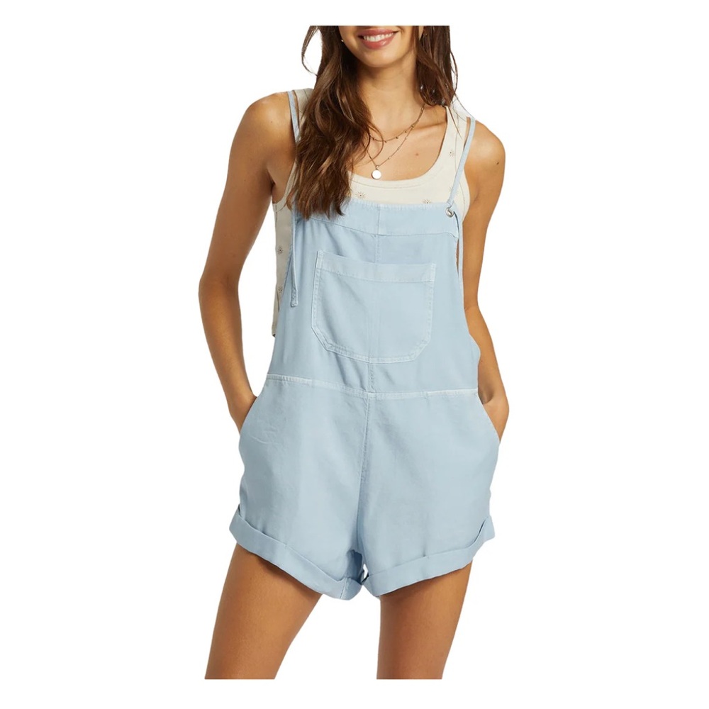 Billabong Women's Wild Pursuit Overall Romper Shorts, medium